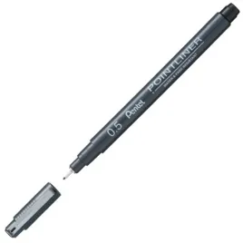 cienkopis-kreslarski-pentel-05-pointliner-czarny