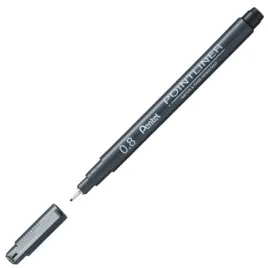 cienkopis-kreslarski-pentel-08-pointliner-czarny