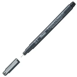 cienkopis-kreslarski-pentel-01-pointliner-czarny