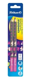 olowek-pelikan-combino-rozowy-2szt-trojkatny