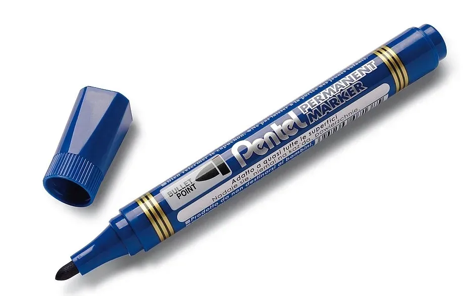 marker-permanentny-pentel-n850-okragly-niebieski-stan-nowy