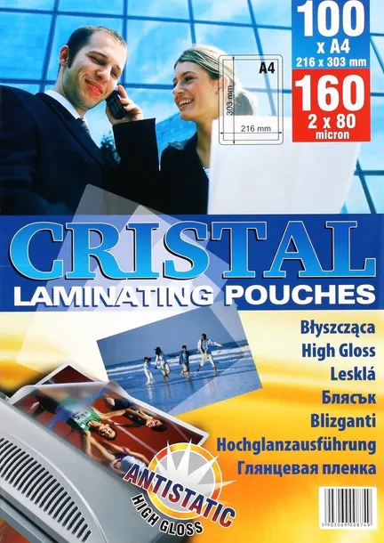 FOLIA DO LAMINACJI BŁYSZCZĄCA A4 80MIC ANTYSTATYCZNA ARGO