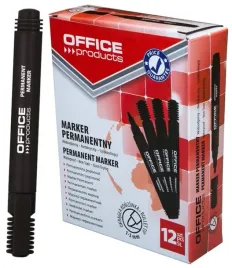 marker-permanentny-office-products-okragly-czarny-12-sztuk-komplet-paczka