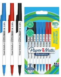 dlugopis-paper-mate-kilometrico-czarny-czerwony-niebieski-8-szt-zestaw