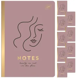 zeszyt-a5-80-kratka-woman-metallic-komplet-10szt