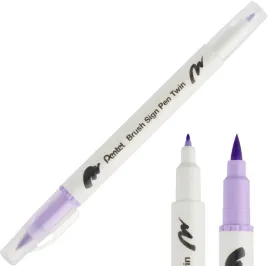 pisak-brush-pentel-dwustronny-pedzelkowy-heliotrop
