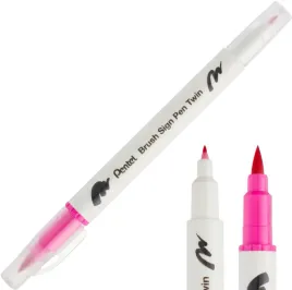 pisak-brush-pentel-dwustronny-pedzelkowy-rozowy