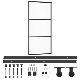 przesuwane-drzwi-szklane-esg-90-x-205-cm-przezroczyste-czarne