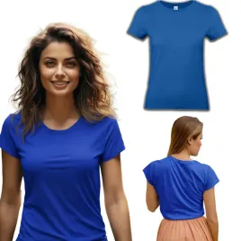 koszulka-damska-100percent-bawelna-wysokogatunkowa-bandc-niebieska-t-shirt-damski