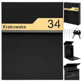 skrzynka-pocztowa-na-listy-poczte-czarna-laminat-napis-adres-ulica-numer