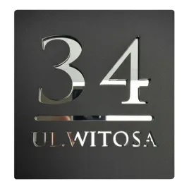 tabliczka-adresowa-z-numerem-domu-i-ulica-nowoczesna-czarna-satyna-lustro