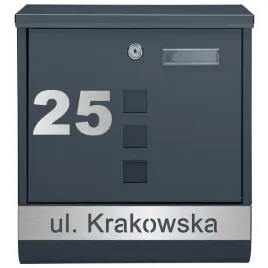 skrzynka-pocztowa-antracyt-laminat-napis-adres-ulica-numer