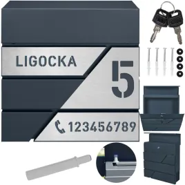 antracytowa-skrzynka-pocztowa-modern-na-listy-z-laminatem-xxl-z-adresem