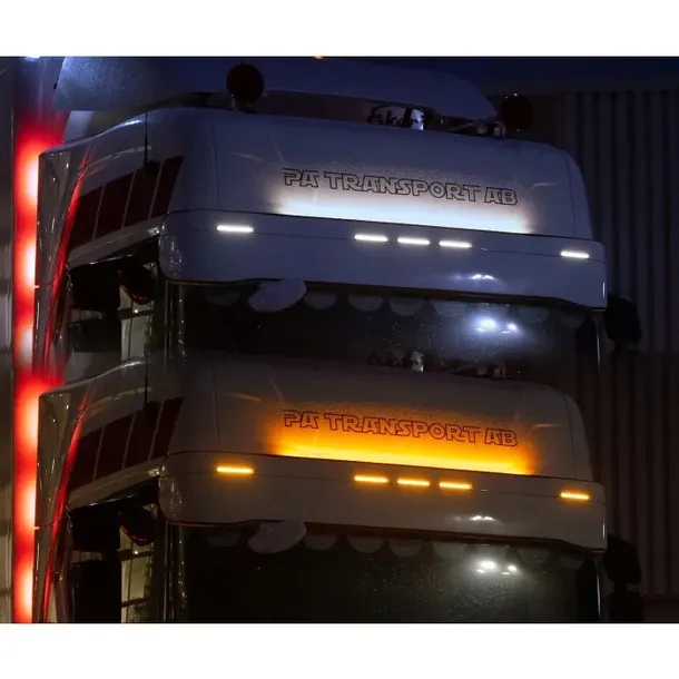 PASEK LED 24V ŚWIATŁO BIAŁE I POMARAŃCZOWE DO PODŚWIETLENIA GLOBU SCANIA NG