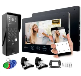 wideodomofon-wideofon-wifi-telefon-dwa-monitor-kod-brelok-aplikacja