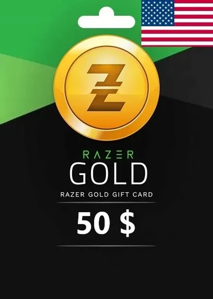 RAZER GOLD 50 $ USD - Voucher, Karta podarunkowa