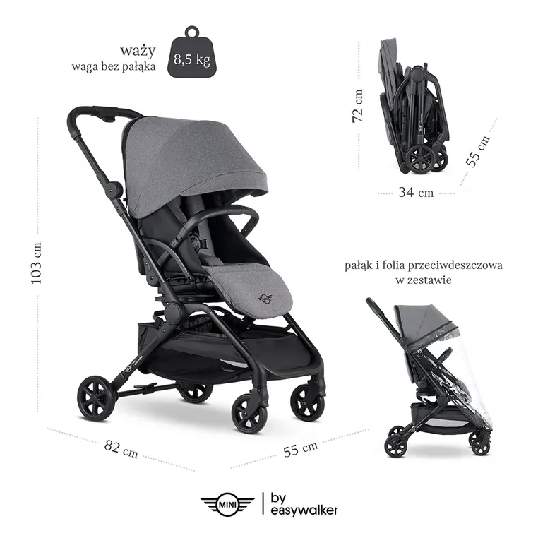 wozek-mini-by-easywalker-buggy-turn-360-lekki-stan-nowy