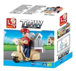 sluban-klocki-town-uptown-kurier-skuter-pizza-28el