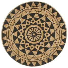 dywanik-z-juty-150cm-naturalny-z-czarnym-wzorem