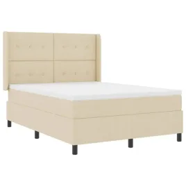 lozko-z-sprezyna-led-z-materacem-kremowy-140-x-200-cm-tkanina