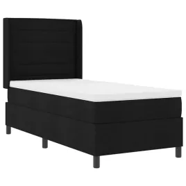 lozko-z-sprezyna-led-z-materacem-czarny-90-x-190-cm-tkanina
