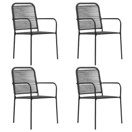 krzesela-ogrodowe-minimalistyczne-4-szt-czarne-56x535x855-cm
