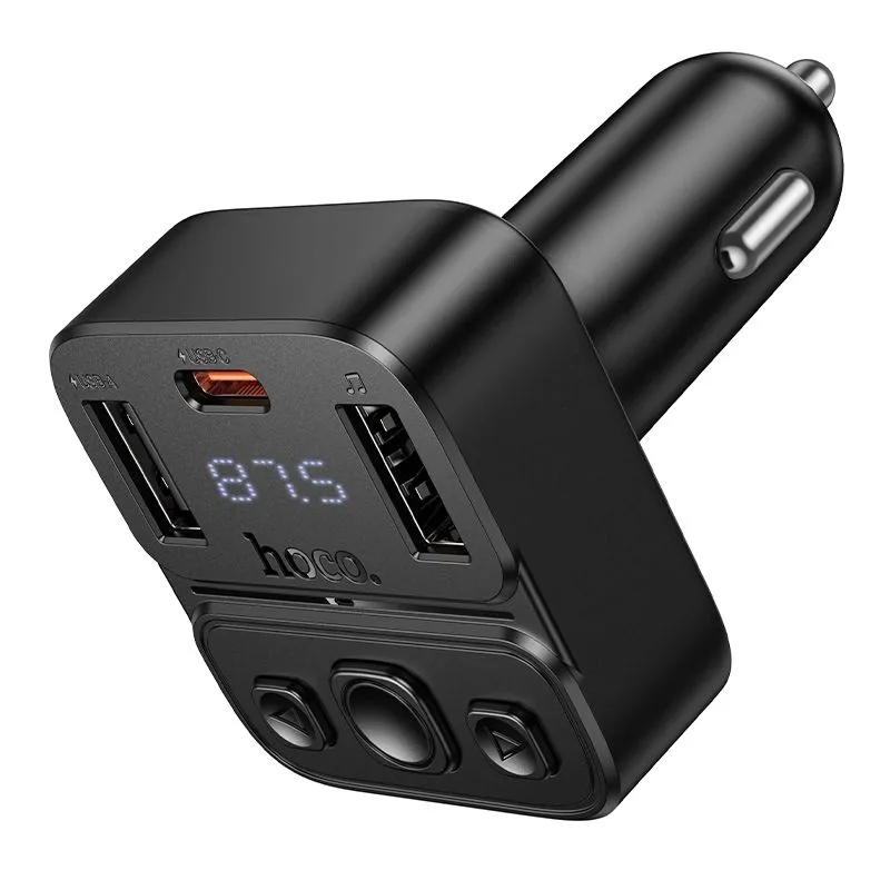 transmiter-samochodowy-bluetooth-hoco-usb-a-usb-c-qc-pd-35w-e87-czarny