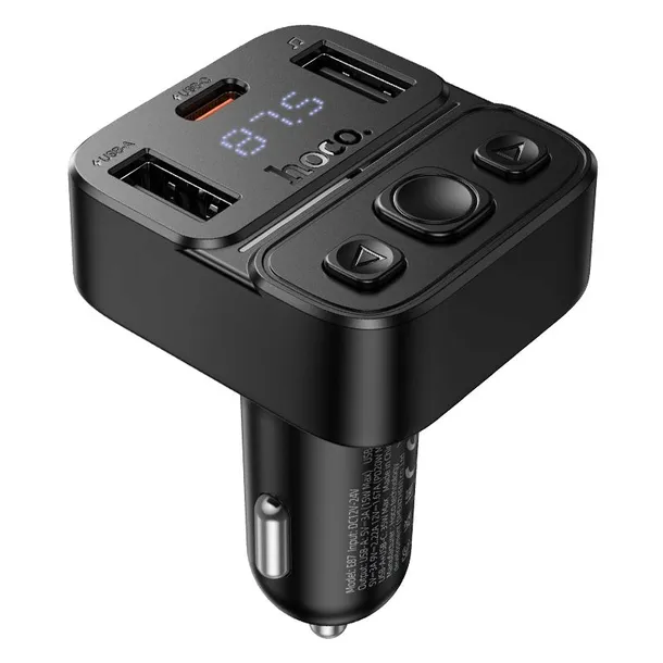 transmiter-samochodowy-bluetooth-hoco-usb-a-usb-c-qc-pd-35w-e87-czarny-marka-hoco