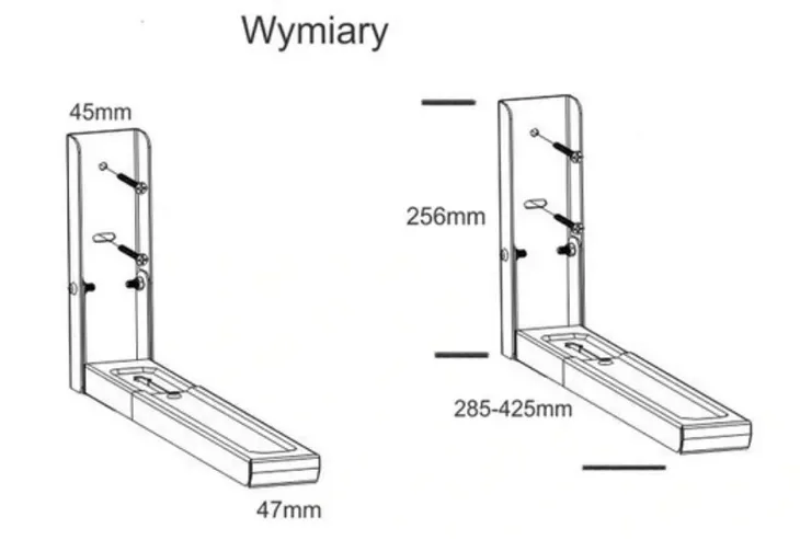 uchwyt-nascienny-do-mikrofali-bialy-cabletech-mc01-material-metal