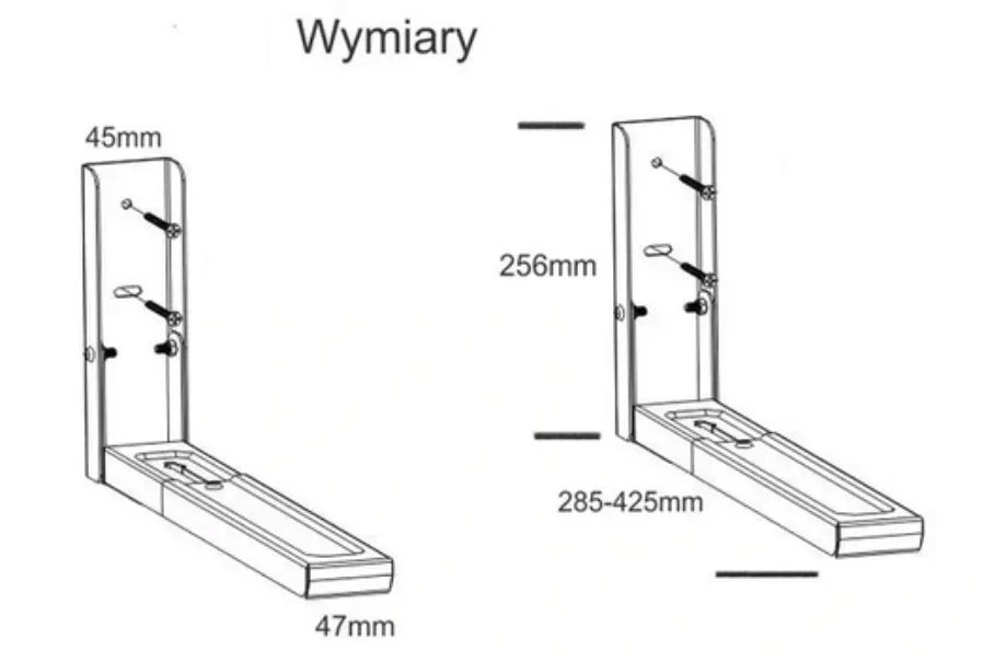 uchwyt-nascienny-do-mikrofali-bialy-cabletech-mc01-stan-nowy