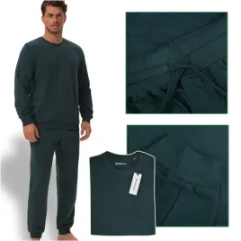 henderson-pizama-meska-kune-42274-dres-bawelniana-dluga-zielona-rozmiar-l