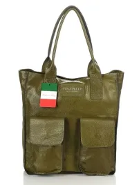 vera-pelle-wloska-skorzana-zielona-torebka-duza-shopper-bag
