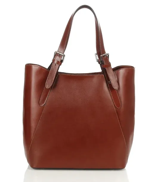 Vera Pelle Włoska skórzana torebka damska Shopper Bag