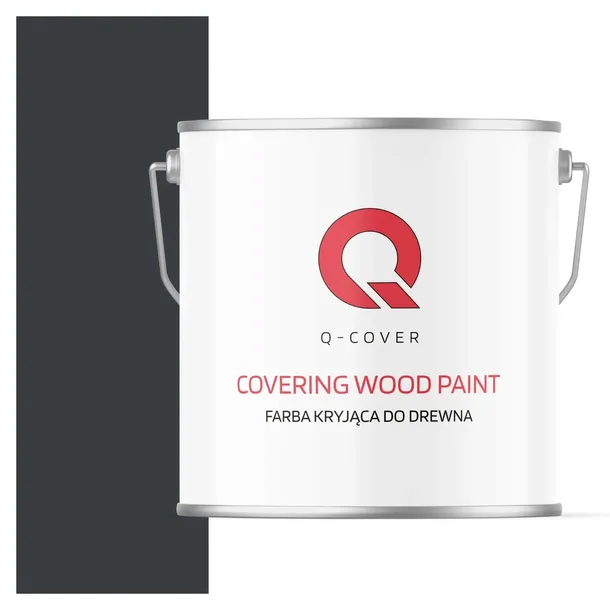 FARBA DO DREWNA KRYJĄCA DRZWI RENOWACJI OSB MDF RAL 7016 ANTRACYT PÓŁMAT 5L