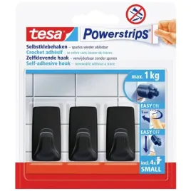 tesa-haczyki-wieszaki-samoprzylepne-do-1kg-na-plytki-szklo-czarne-3szt