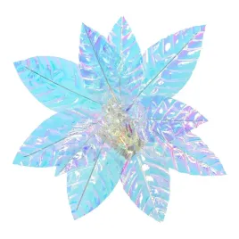 niebieska-iryzowana-poinsecja-z-poliestru-na-klipsie-31x14-cm