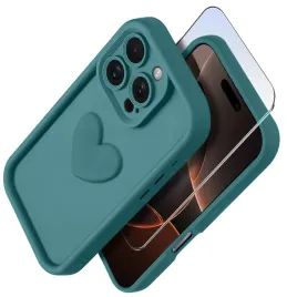 etui-do-iphone-16-pro-silikonowe-matowe-serce-szklo-ochronne-na-ekran-9h