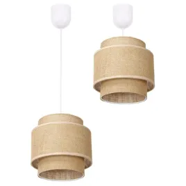 lampa-wiszaca-sufitowa-jutowa-abazur-potrojny