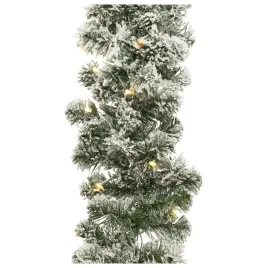 lancuch-choinkowy-girlanda-zielona-osniezona-z-oswietleniem-50-led-270-cm