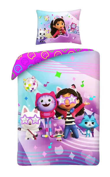 Pościel dziecięca Koci Domek Gabi 160 x 200 cm Halantex 100% Bawełna