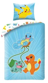 posciel-dziecieca-pokemon-140x200-halantex-pikachu-bulbasaur-charmander