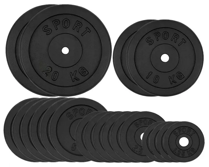 Obciążenie Żeliwne 110 kg Zestaw 20 talerzy 31mm