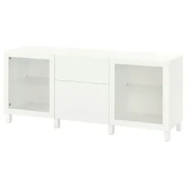 ikea-besta-regal-z-szufladami-bialy-lappviken-sindvik-szklo-180x42x74-cm