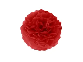 dekoracja-wiszaca-pompon-kwiat-czerwony-25-cm-1-szt