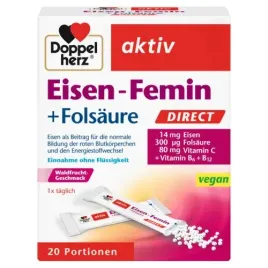 Zdjęcie produktu Doppelherz® aktiv Żelazo dla kobiet Direct, 20 saszetek