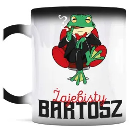 smieszny-prezent-dla-bartosza-kubek-magiczny-zaba-zajebisty-bartosz