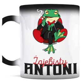 smieszny-prezent-dla-antoniego-kubek-magiczny-zaba-zajebisty-antoni