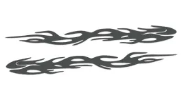 wycinane-naklejki-plomienie-ogien-plomien-lewa-i-prawa-grafitowe