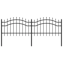 ogrodzenie-ogrodowe-woerden-z-wlocznia-na-szczycie-czarne-240x75-cm-s