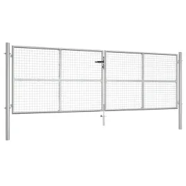 brama-ogrodowa-ocynkowana-stalowa-400x125-cm-srebrna